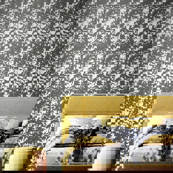 Hoopla Walls Summer Silhouette - Chalkboard 10m Wallpaper