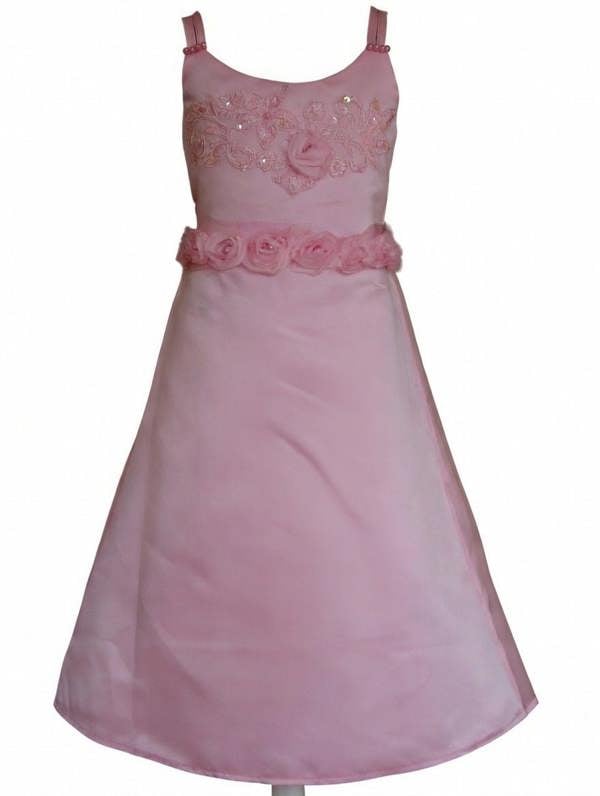 Cinda Satin Floral Party Dress
