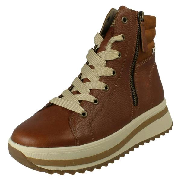 Rieker Ladies Rieker Dual Zip Casual Boots W3870