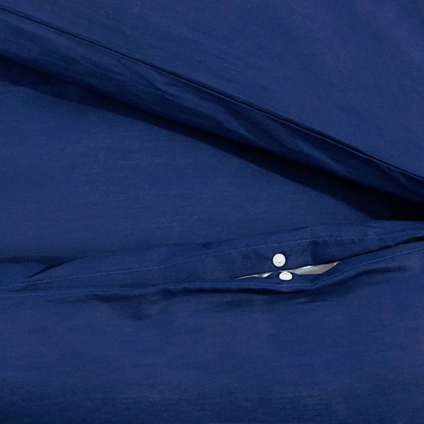 Berkfield Duvet Cover Set Navy Blue 135x200 cm Light-weight Microfiber