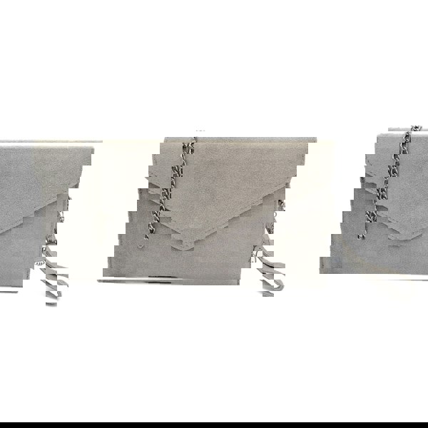 Kitise Genuine Italian Suede Envelope Style Cluth Bag Purse Flat Messenger Handbag