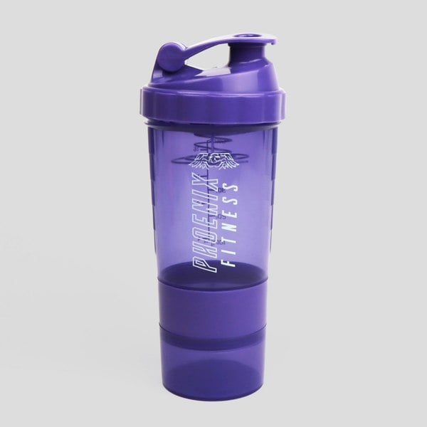 Phoenix Fitness Purple Compartment Protein Shaker