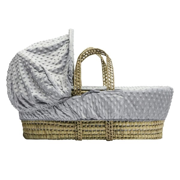 Kinder Valley Grey Dimple Moses Basket Bedding Set