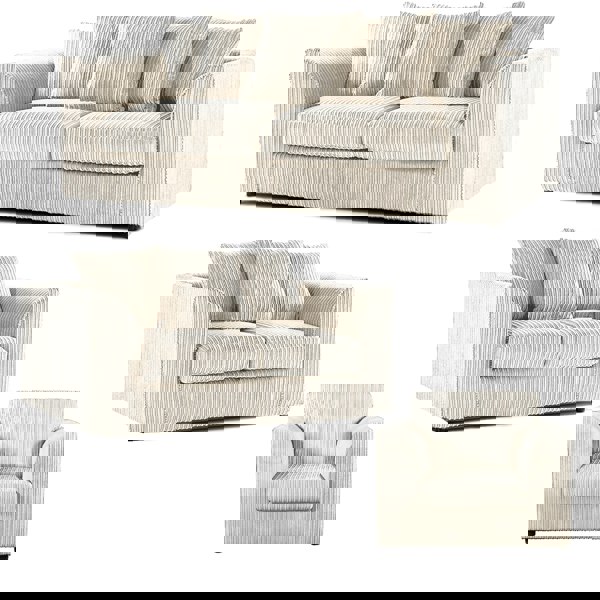 Furnishings For Less Luxor Full Jumbo Cord 3 Piece Suite - Scatter Back