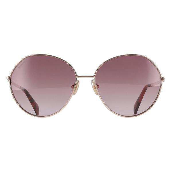 Max Mara Sunglasses MM0096 Menton 28Z Shiny Rose Gold Purple Gradient
