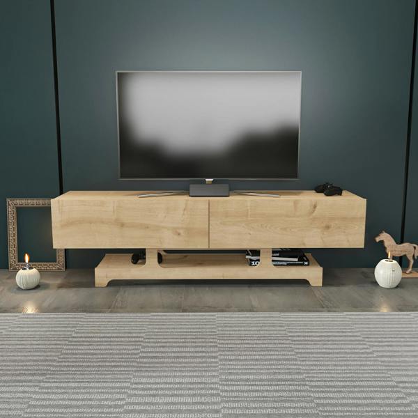 Decorotika Tera Modern TV Stand TV Cabinet for TV's up to 72"