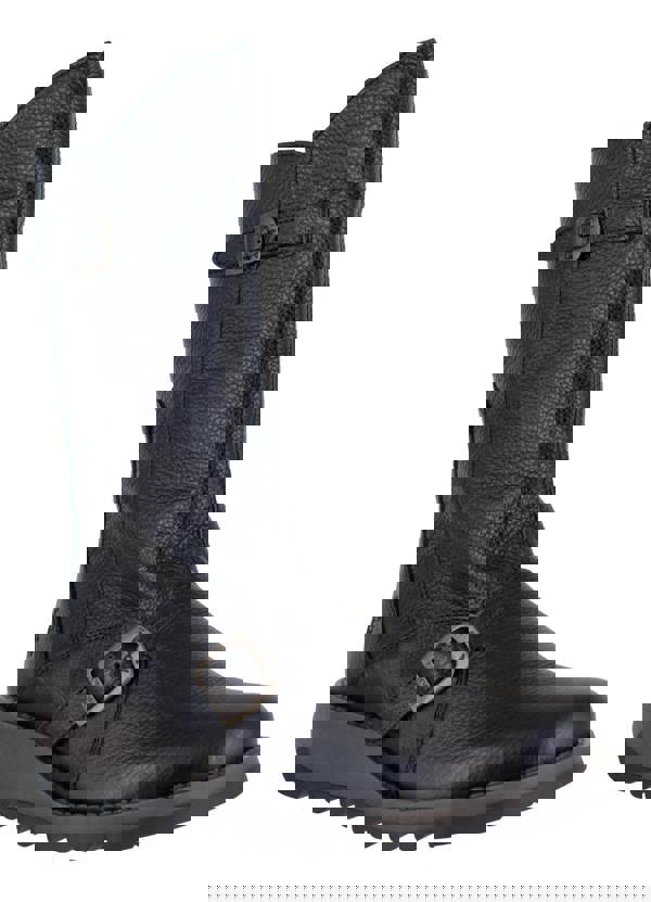 Fly London Mes 2 Womens Wedge Heel Leather Buckle Mid-Calf Boots