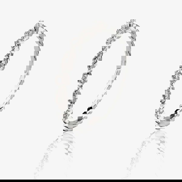 T. H. Baker 9ct White Gold 0.07ct Diamond Fancy Half Eternity Ring TH010325112142