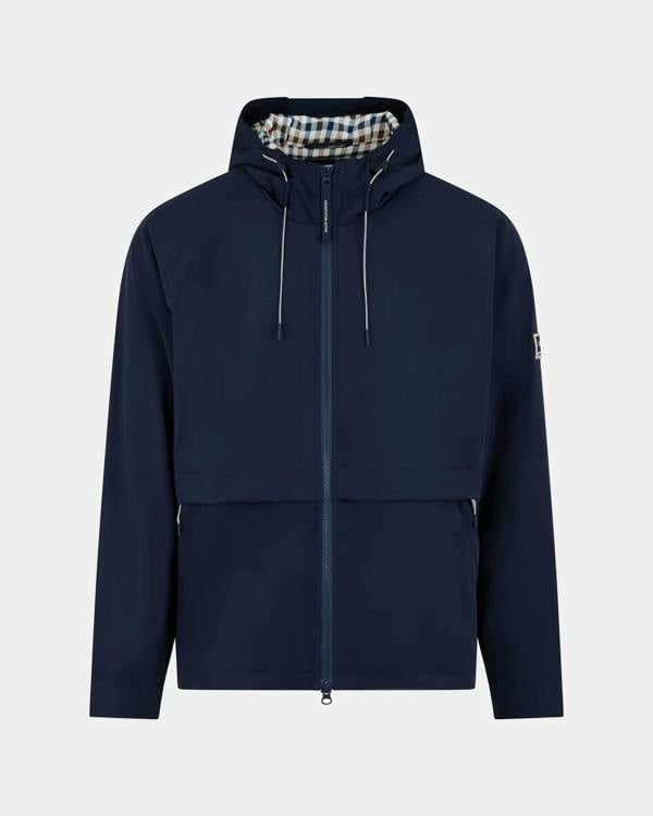 Aquascutum Mens Shell SP Hooded Jacket - Navy 11