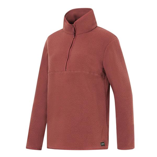 Regatta Womens/Ladies Frankie Borg Half Zip Fleece - Dark Cherry - 