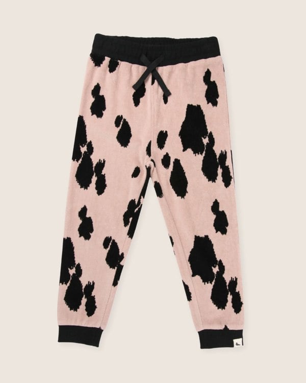 Pink Pony Print Velour Joggers - image 2