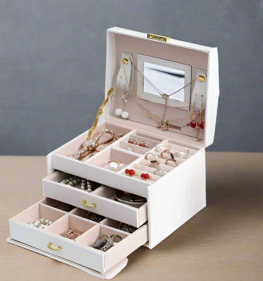 Modcraft Large Jewelery Box Organizer Drawer Cabinet Necklace Storage Case