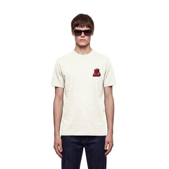 By Lanvin Block Logo Beige T-Shirt