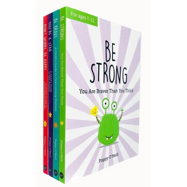 Vie Poppy O'Neill Collection 4 Books Set Be Strong, Be Brave, You're a Star, Don't Worry Be Happy