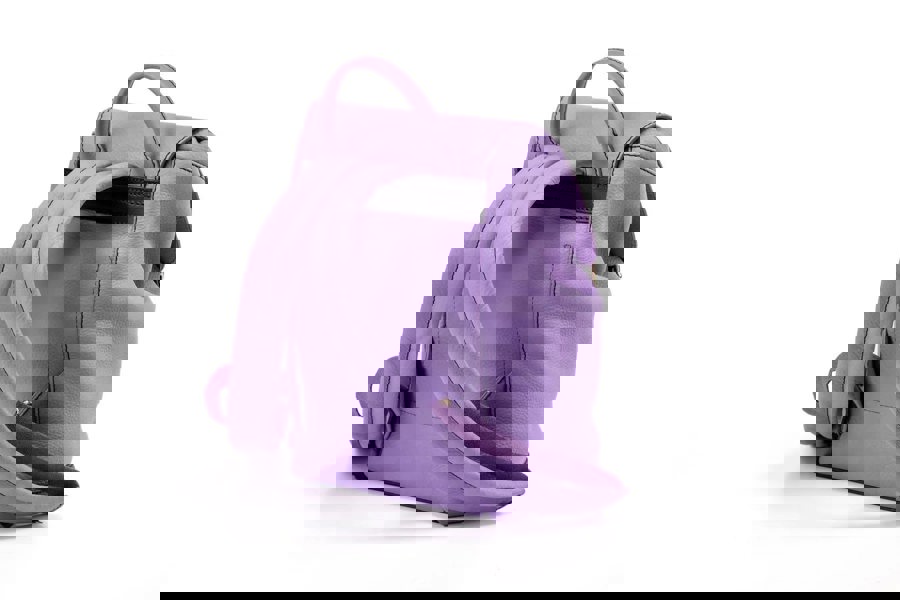 Leather Backpack Lavender Laurel Canyon Collection