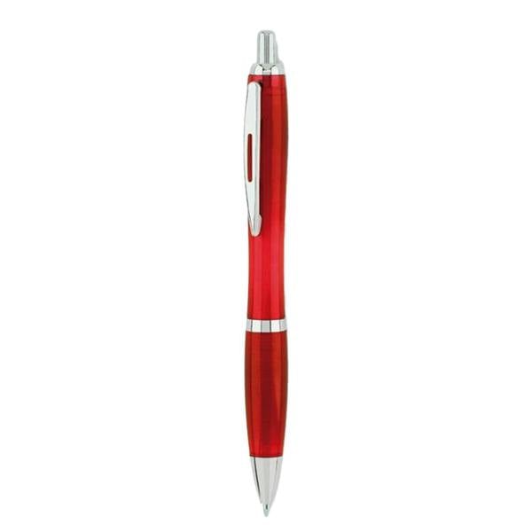 MidOcean Rio RPET Ballpoint Pen - Transparent Red - 