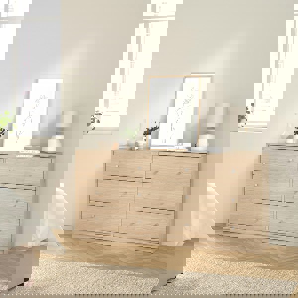 Furniture To Go May Chest of 6 Drawers (3+3) in Jackson Hickory Oak