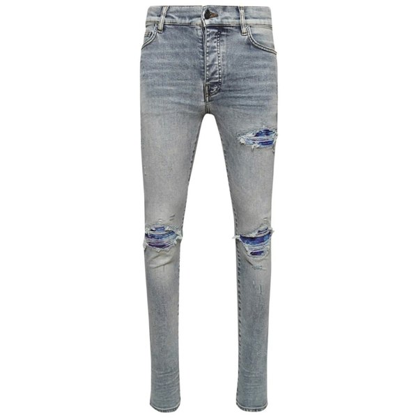 Amiri Tie Dye MX1 Stone Indigo Blue Jeans W30 / 32L