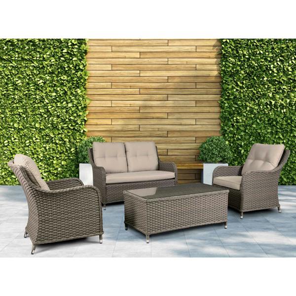 Dellonda DG87 Outdoor Sofas Action shot - on patio