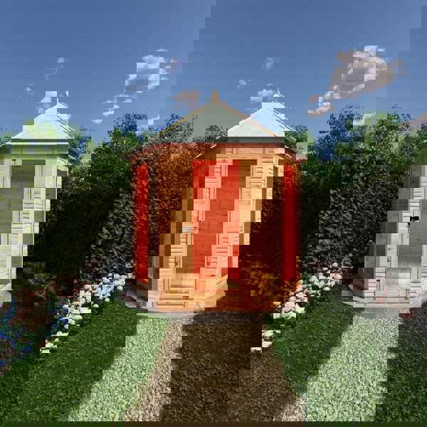 Shire Welburn Hexagonal Gazebo Summerhouse 8x7  12mm Cladding