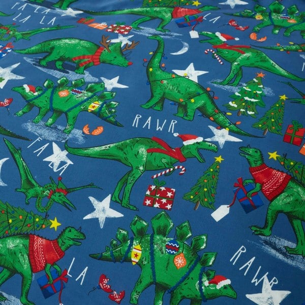 Festive Dinosaur Christmas Bedding - Happy Linen Company