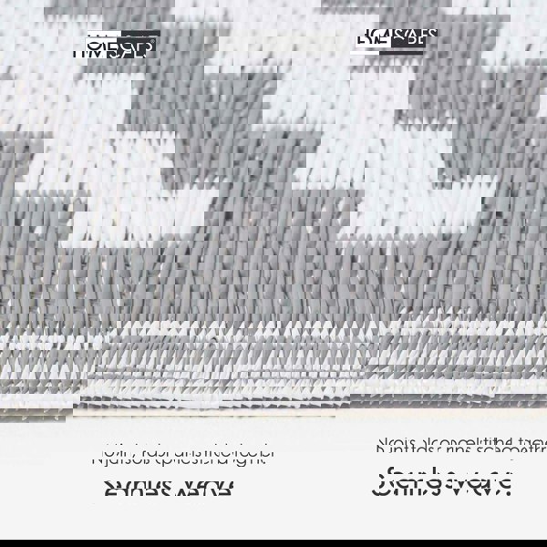 HOMESCAPES Outdoor Rug Luxury Waterproof Reversible Recycled, For Garden, Zoe Geometric