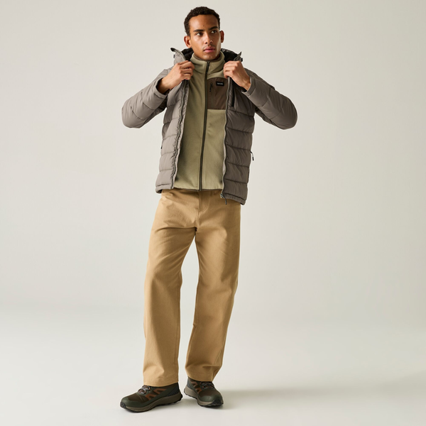 Regatta Mens Frankie Padded Jacket - Smokey Olive/Black