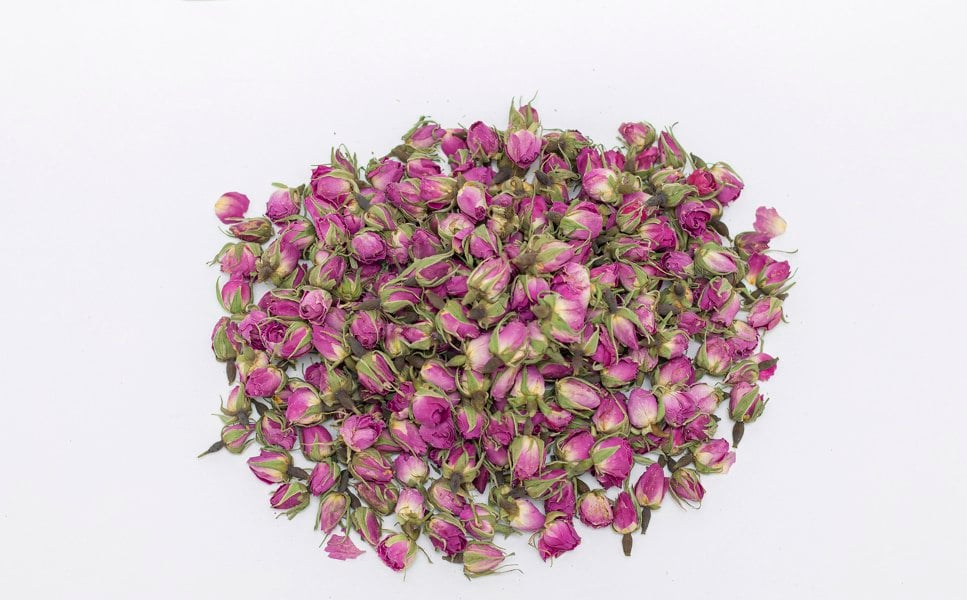 Eco-Pebble Food Grade A Damask Dried Pink Rose Buds