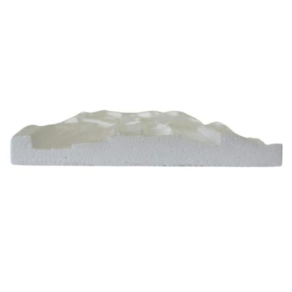 Wallsupply UltraLight Benevento Stone 3D Media Wall Panels Tiles EPS, 30pcs 3.15m² White Stone