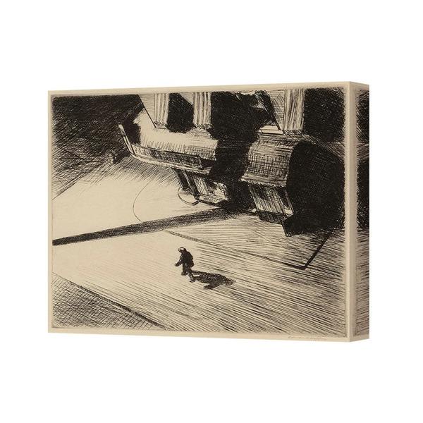 Benjamin Tate Design Canvas Wall Art Sketch Of Lone Figure Beneath Giant Industrial Structure