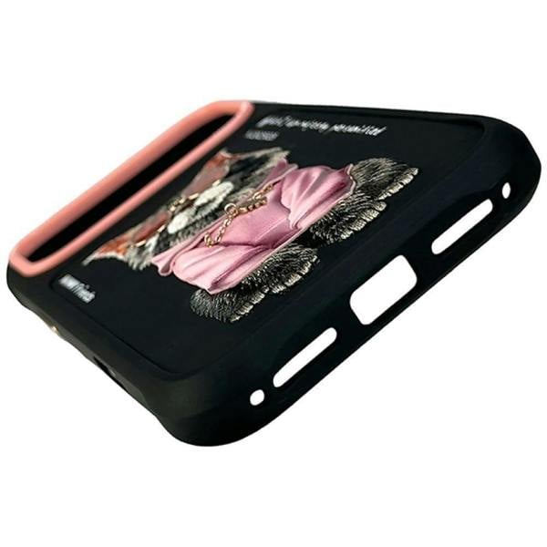 Nimmy Friends Nimmy Glasses Cool Cat Case with MagSafe for iPhone 17 Pro 6.3" Black Pink - N-YJ-IP17-018