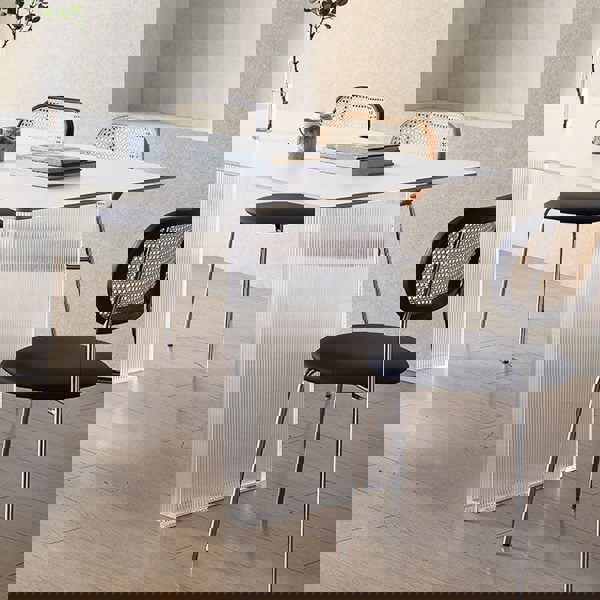 Leonie White Dining Table, Acrylic-Rit Concept-Rit Concept