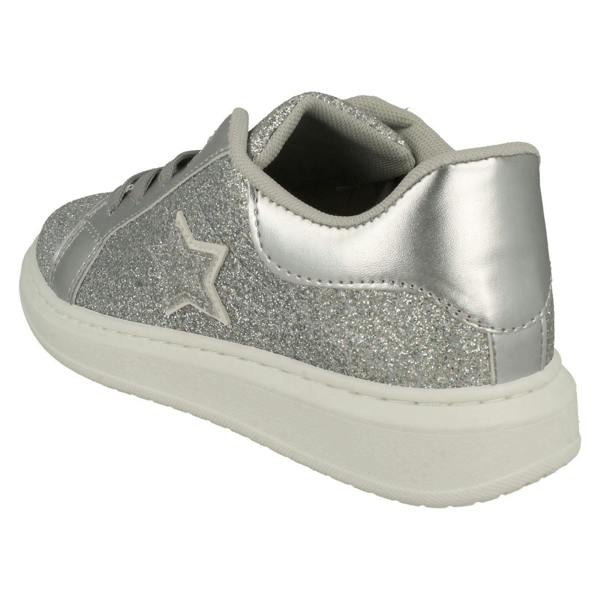 Spot On Girls Spot On Star Detailed Glitter Trainers H2642