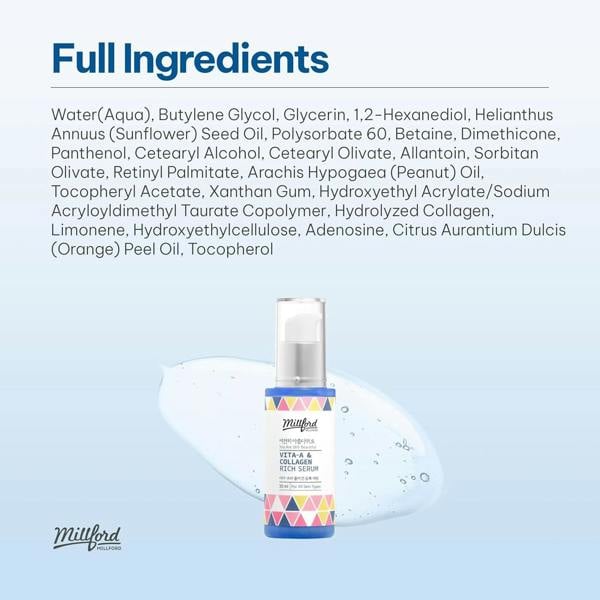 MILLFORD Vita A & Collagen Rich Serum 30ml