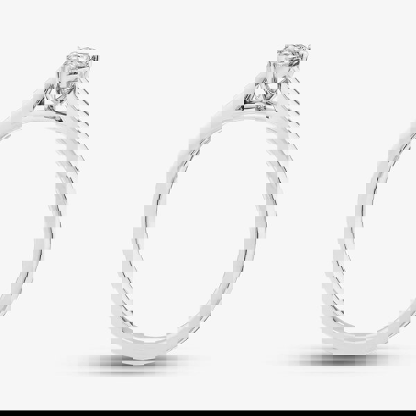 1888 Collection 9ct White Gold 0.33ct Pear Cut Diamond Solitaire Ring DPP02-9W-0.33