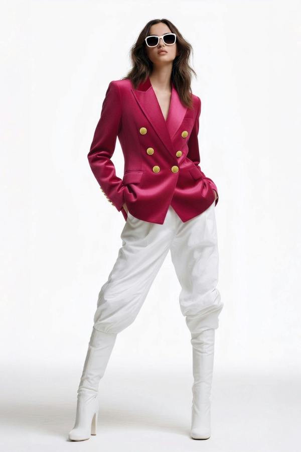 Claudio Lugli VELVET DOUBLE BREASTED WOMENS JACKET