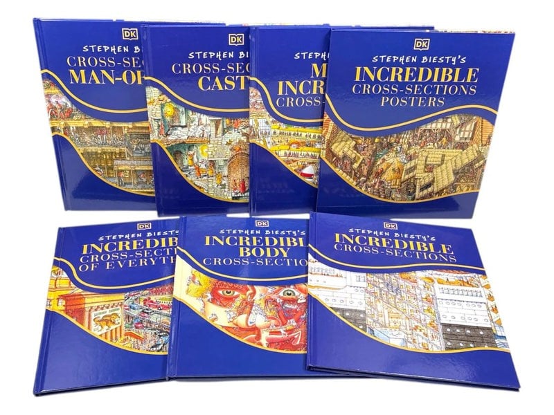 Stephen Biesty's Incredible Cross-Section Collection 7 Books Set