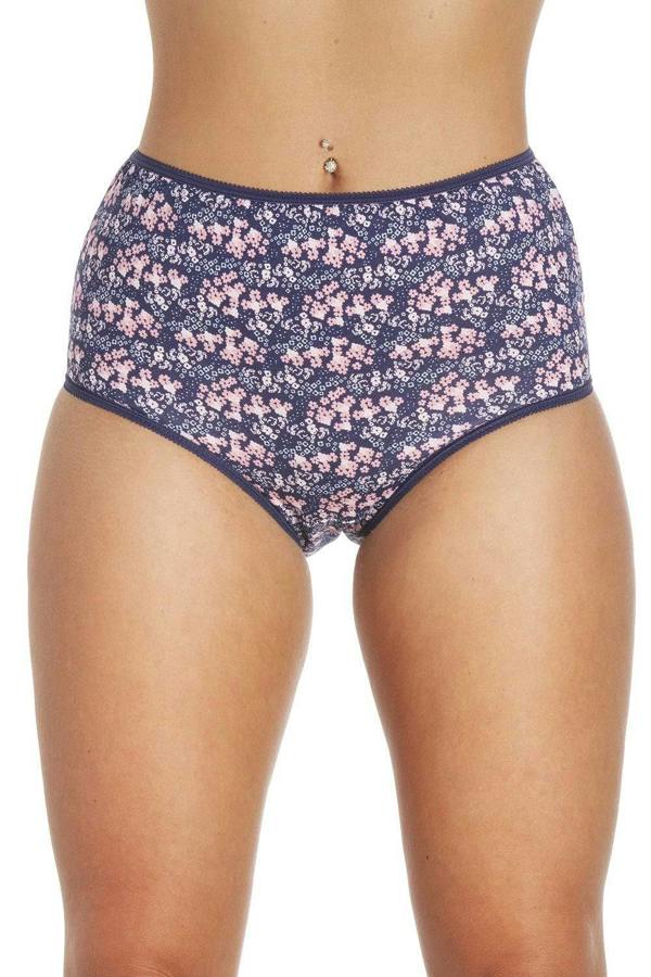 Camille Womens Four Pack Mixed Full Briefs