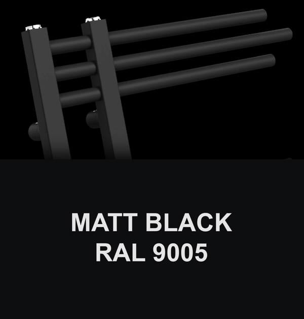 MYHOMEWARE Black 500 x 1200mm Electric Bathroom Designer Towel Rail Radiator Heater - Thermostatic AF Pre-Filled Model Sydney