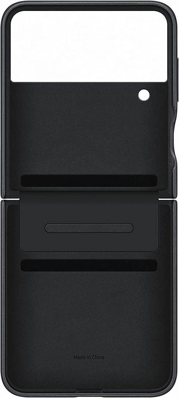 Samsung Galaxy Z Flip 4 Flap Leather Cover Black - EF-VF721LBEGWW