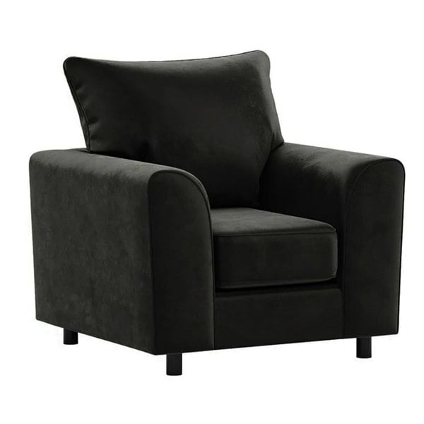 Furnishings For Less Brooklyn Full Foam Plush Velvet Armchair