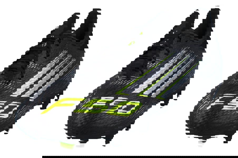 Adidas F50 League Fg/Mg Mens Football Boots  JI0007 - Black Grey Green Ji0007 - Photo 0