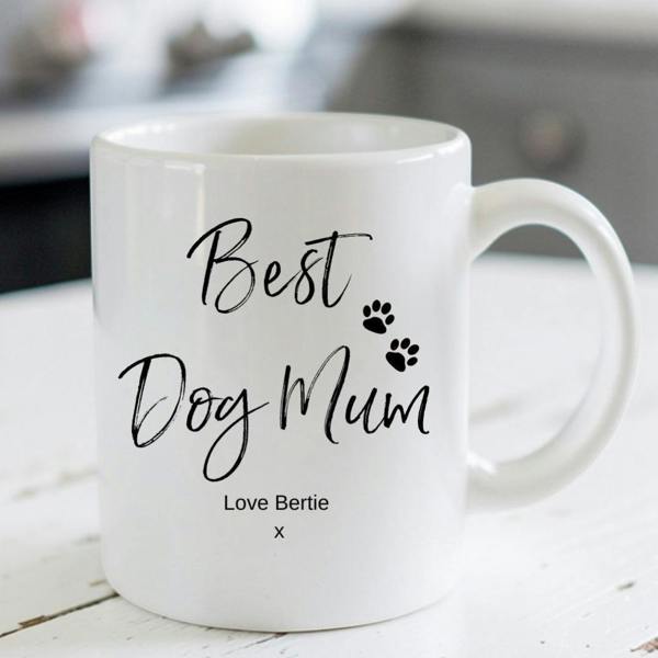 Personalised Best Dog Mum Mug