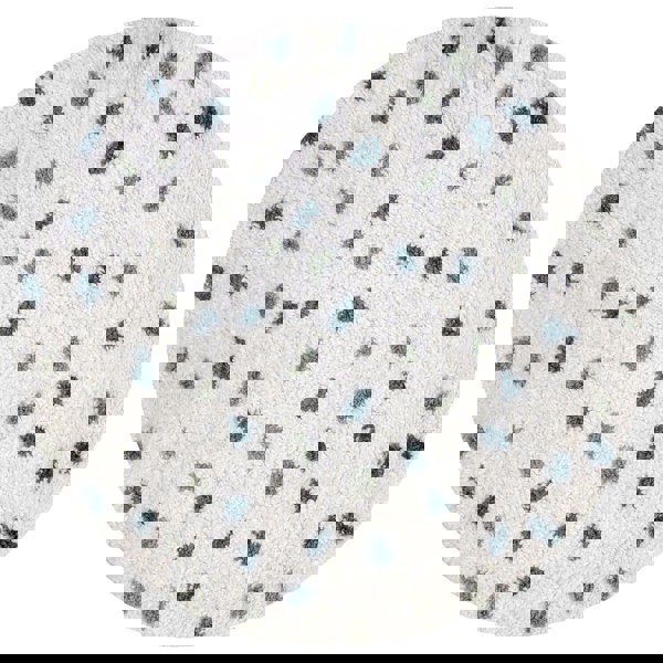 Moodi Shaggy Green Rug, Dots design, Underfloor heating | THE RUGS