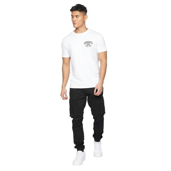 Crosshatch Mens Frentons Cargo Trousers - Black - 