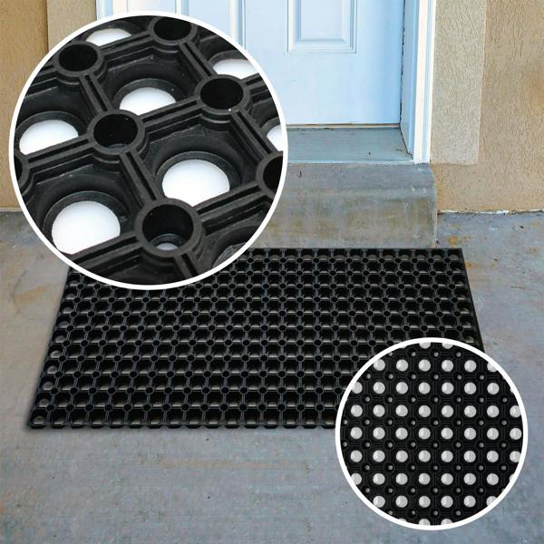 Hometex Solutions Hometex® All Seasons Outdoor Entrance Mat Black
