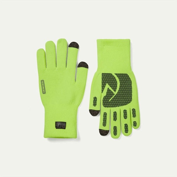 Sealskinz Anmer Waterproof All Weather Ultra Grip Glove - Flo Yellow