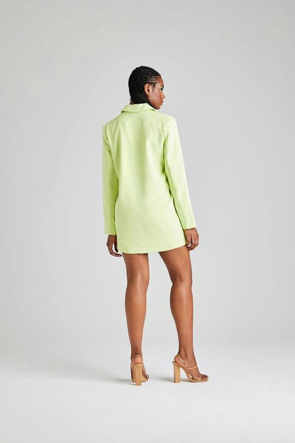 Urban Bliss Lime Oversized Blazer Dress
