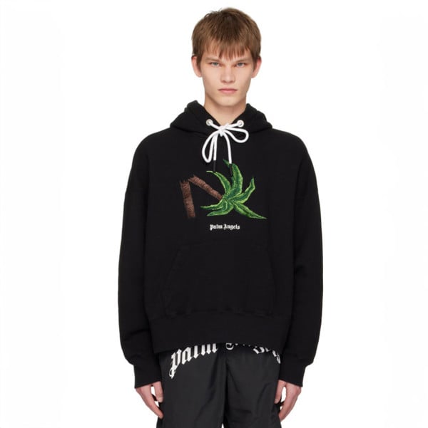 Palm Angels Broken Palm Hoodie - Black