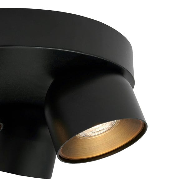 Nordlux Pitcher 3-Rondel | Spot light | Black